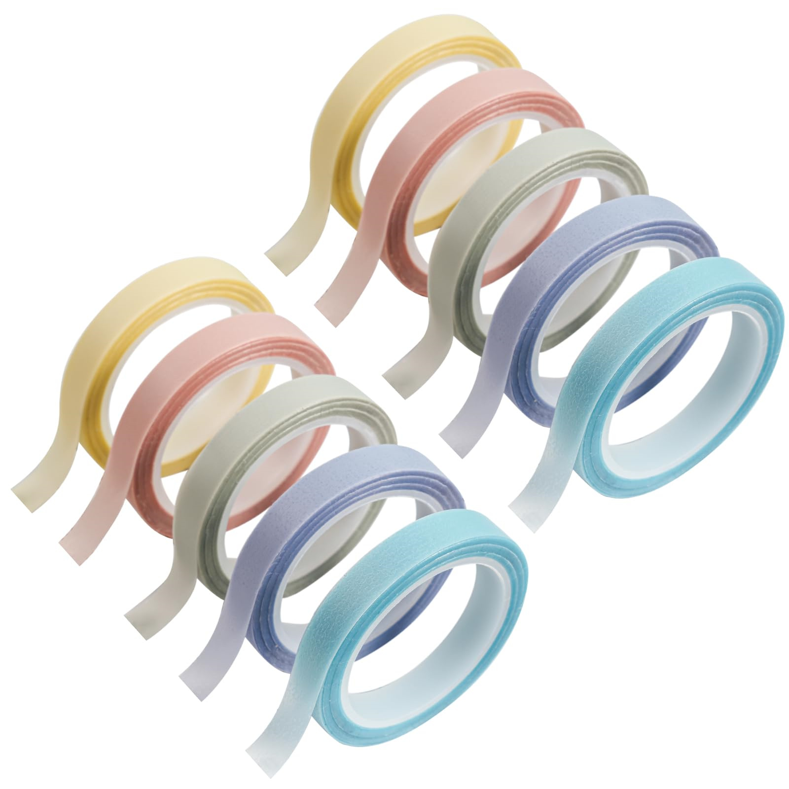 Correction Tape Roller - 10 Rolls Morandi/Fluorescent Highlighter Index Tape,