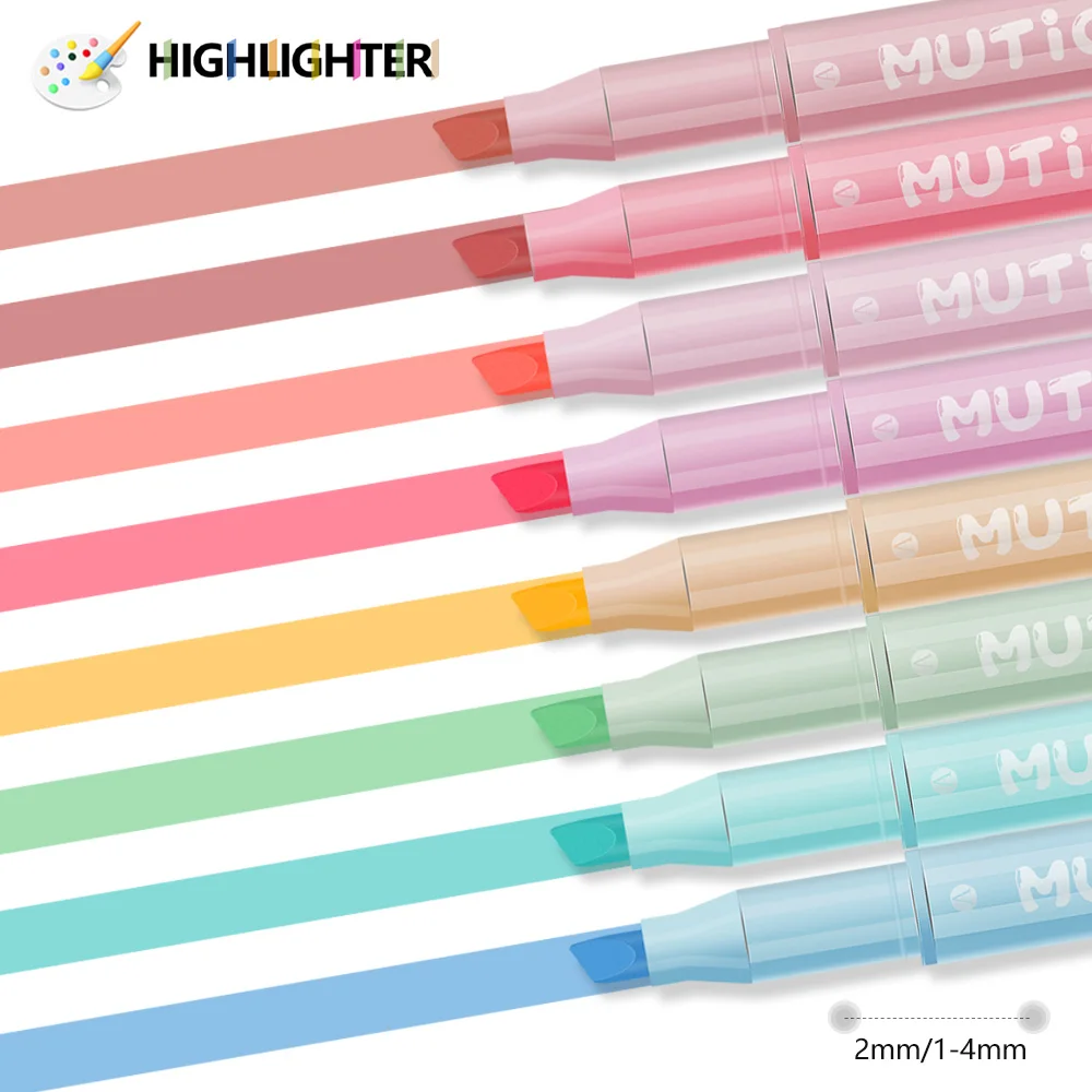 Highlighter Set Pastel - Double Head Highlighter Pens Set Water