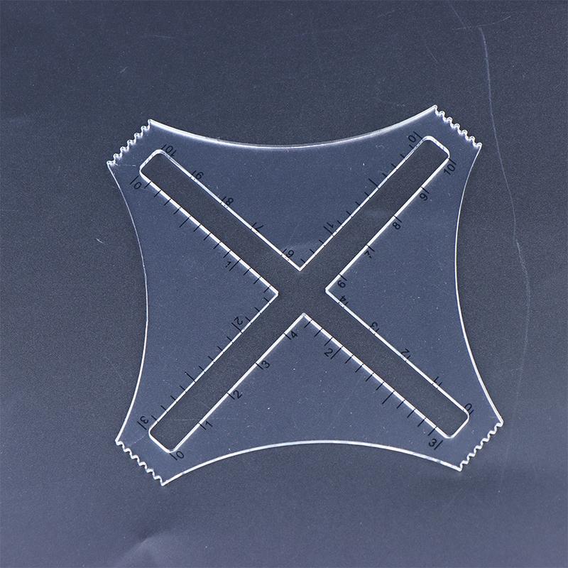 Acrylic Transparent Knitting D - Ruler Set Transparent 评论和价格