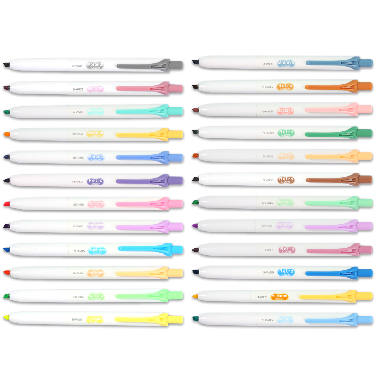 6pcs Retractable Highlighter,  - Highlighter Set Pastel 评论和价格