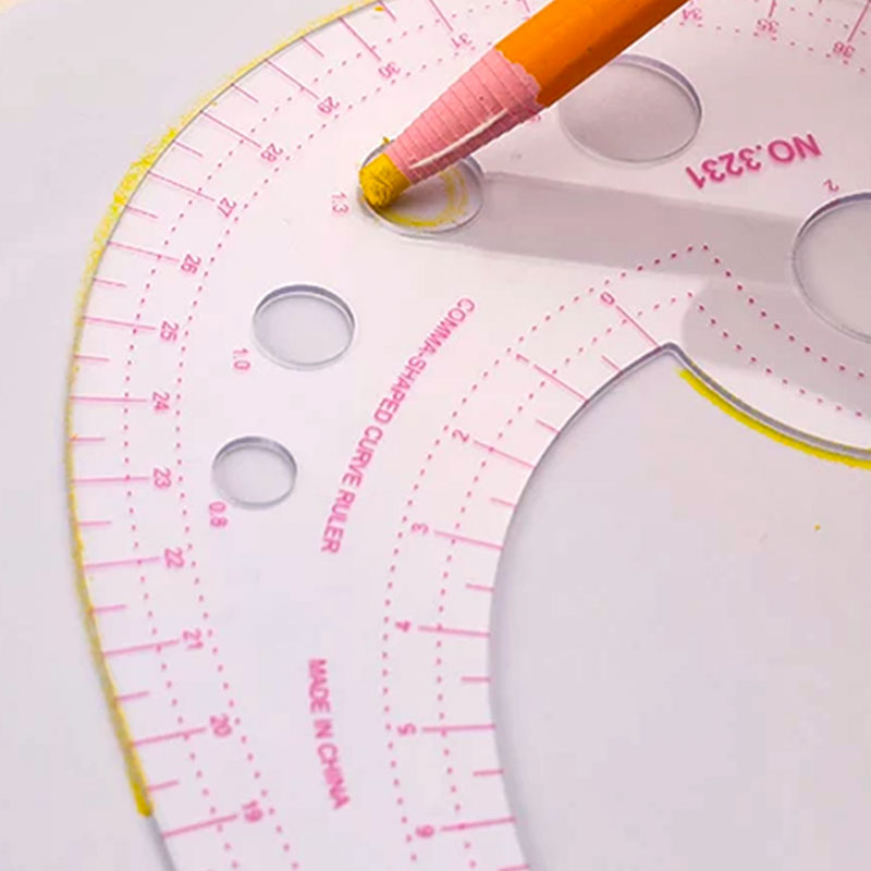 French Curve Cutting Ruler Fas - Ruler Set Transparent 评论和价格