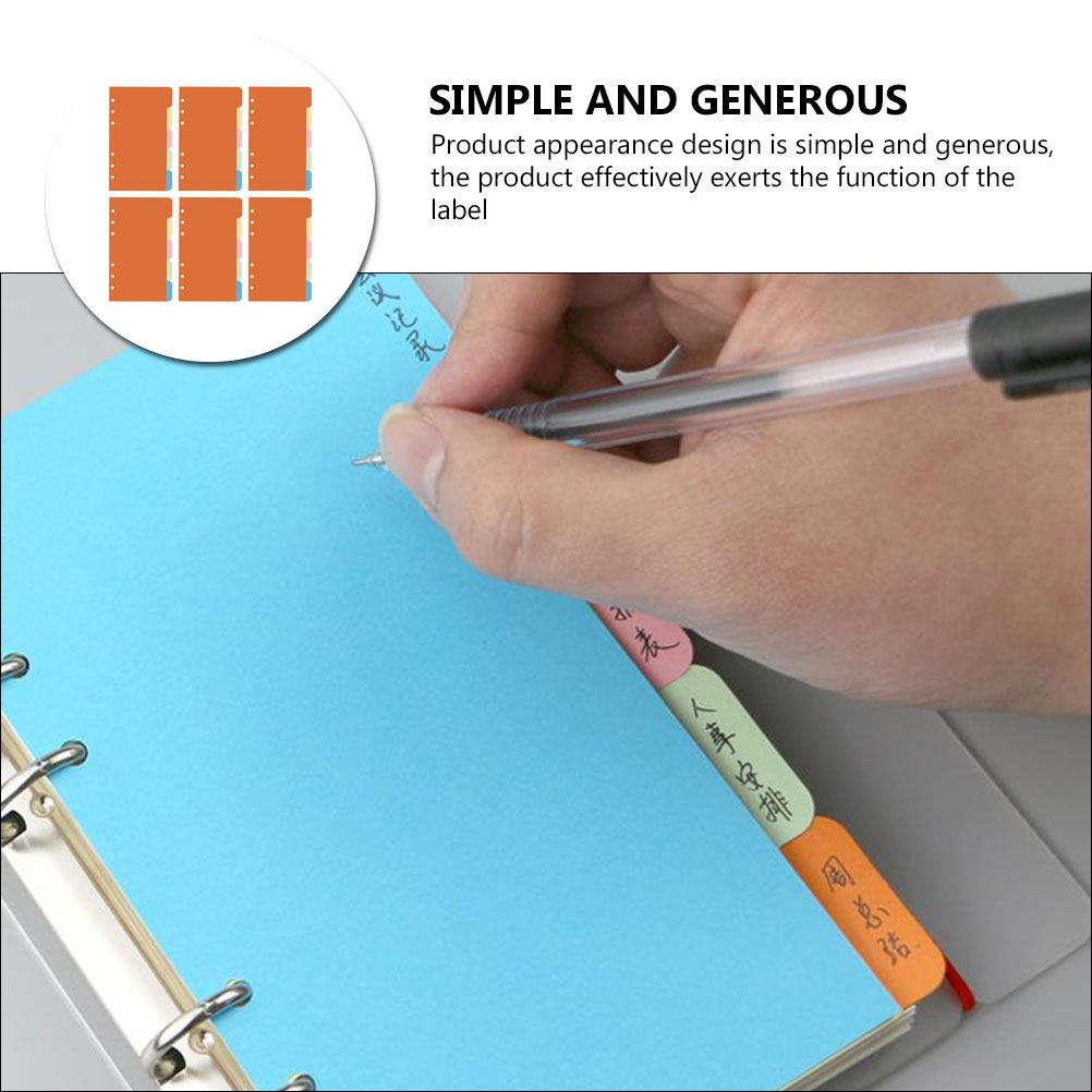 30Pcs Plastic Tab Dividers Col - Index Tab Divider 评论和价格