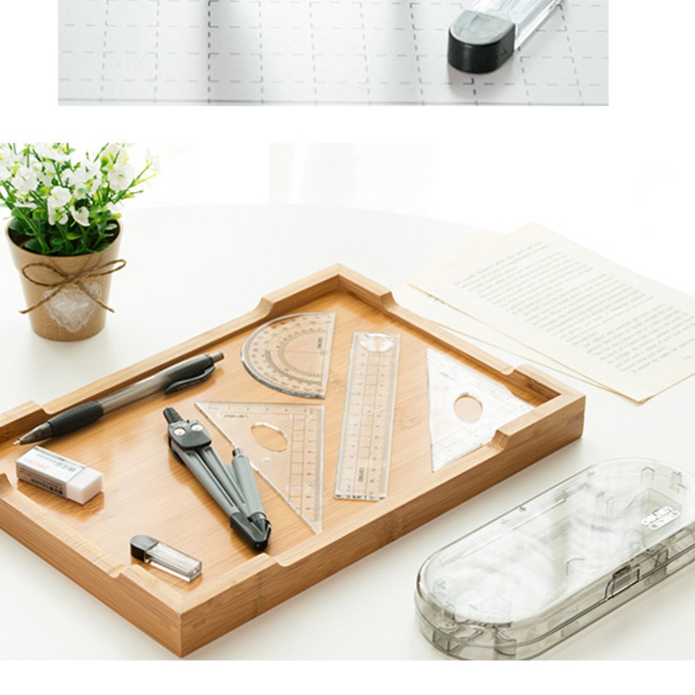 Transparent Ruler Set Eraser S - Ruler Set Transparent 评论和价格