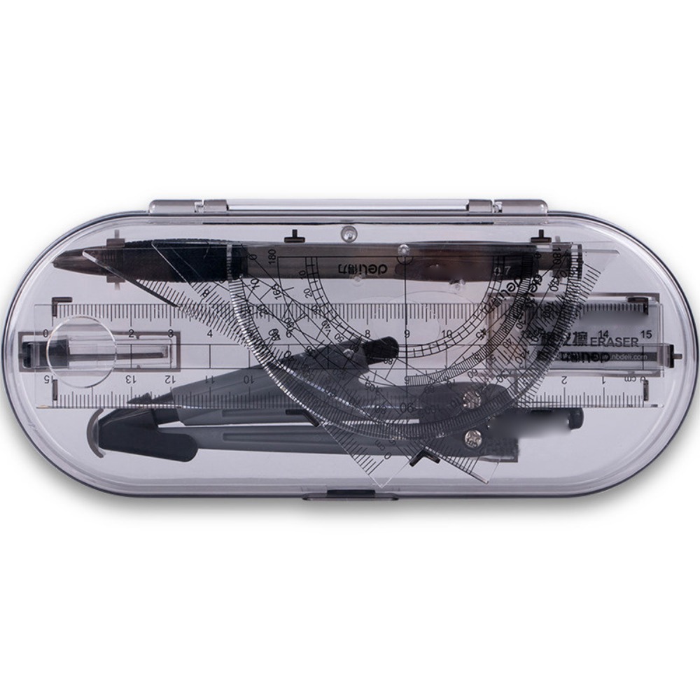 Transparent Ruler Set Eraser S - Ruler Set Transparent 评论和价格