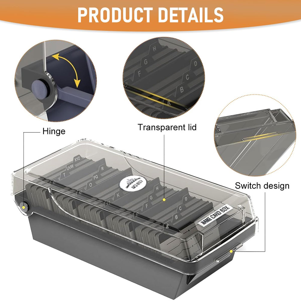 Desktop Business Card Box, Lar - Index Tab Divider 评论和价格