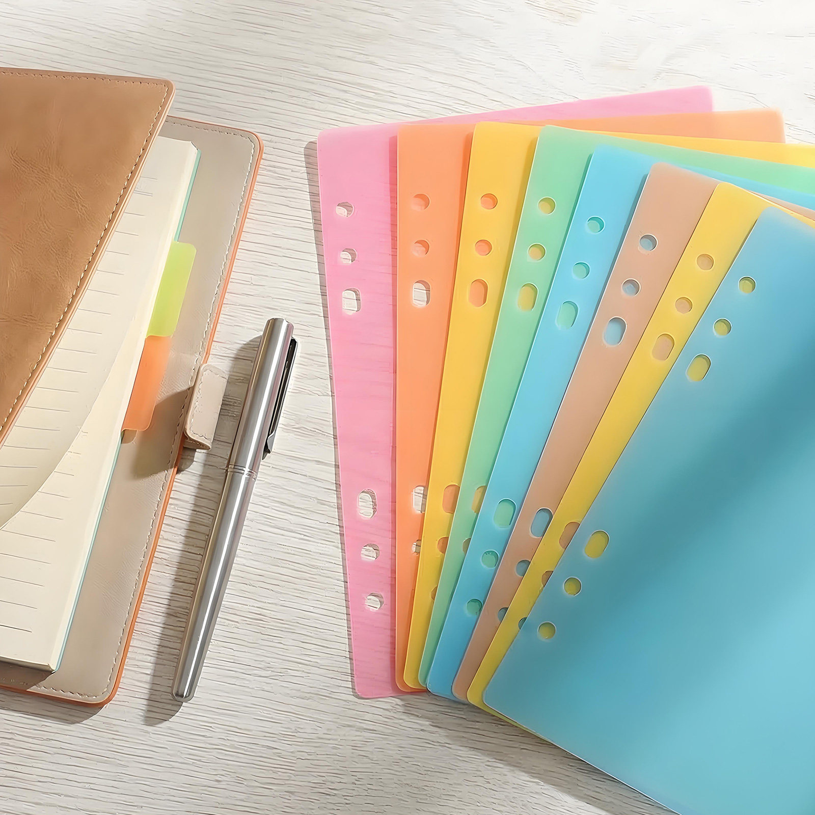 10Pcs Bright Colorful Index Di - Index Tab Divider 评论和价格
