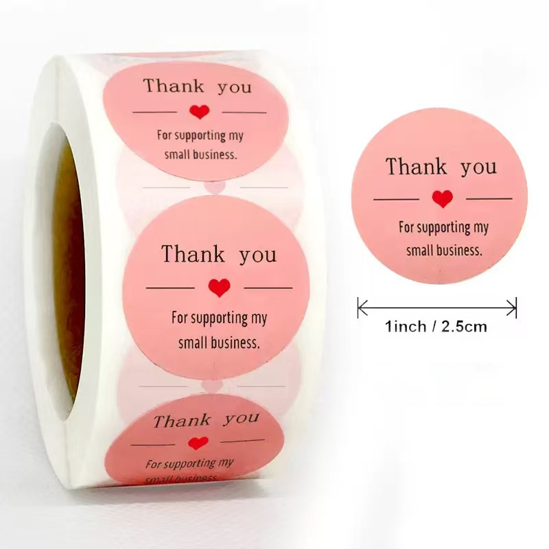 Thank You for Supporting My Sm - Sticker Label Roll 评论和价格