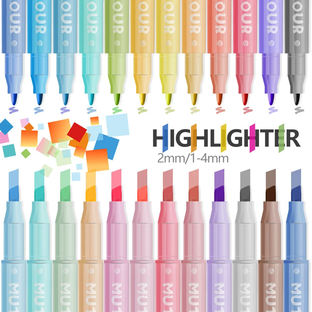 Double Head Highlighter Pens S - Highlighter Set Pastel 评论和价格