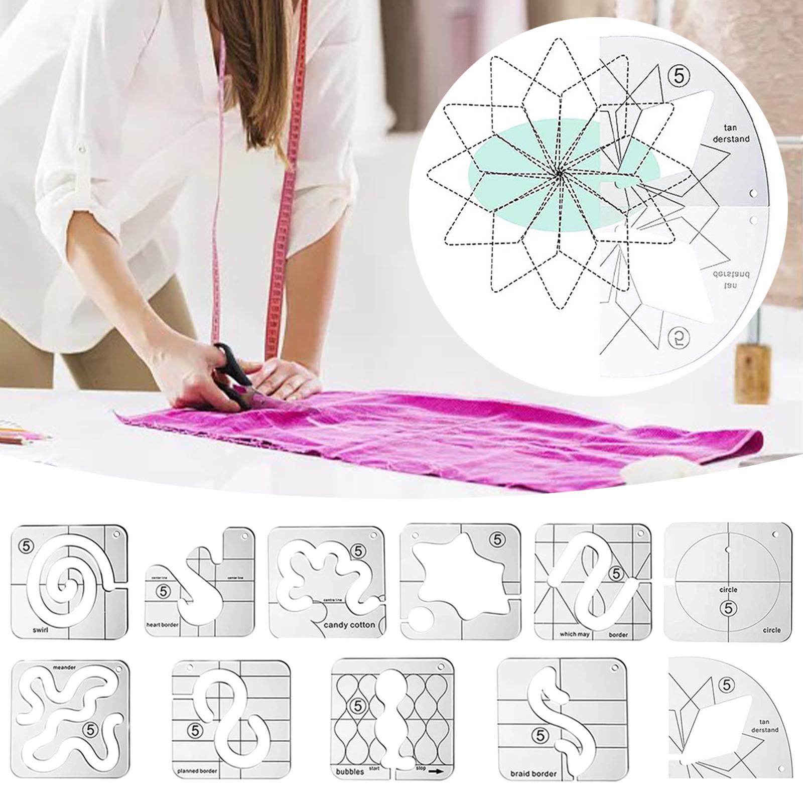 Transparent Acrylic Quilting R - Ruler Set Transparent 评论和价格