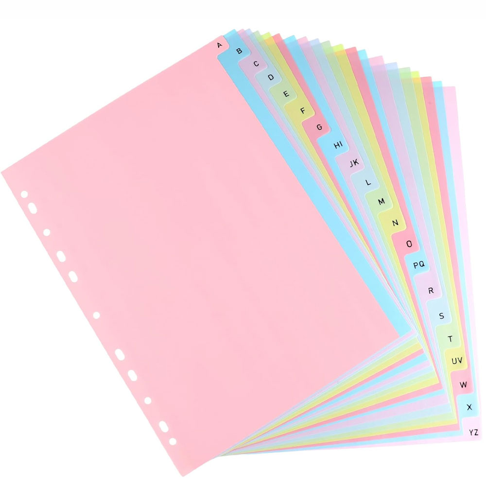 21-Sheet A-Z Alphabet Binder D - Index Tab Divider 评论和价格
