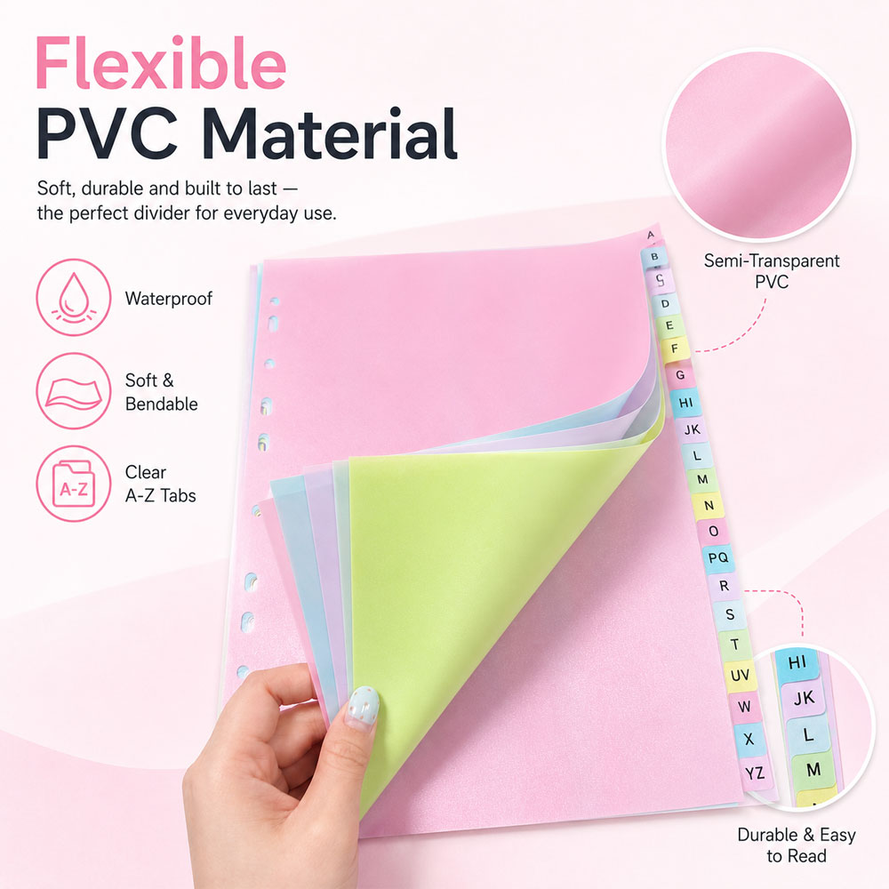 21-Sheet A-Z Alphabet Binder D - Index Tab Divider 评论和价格