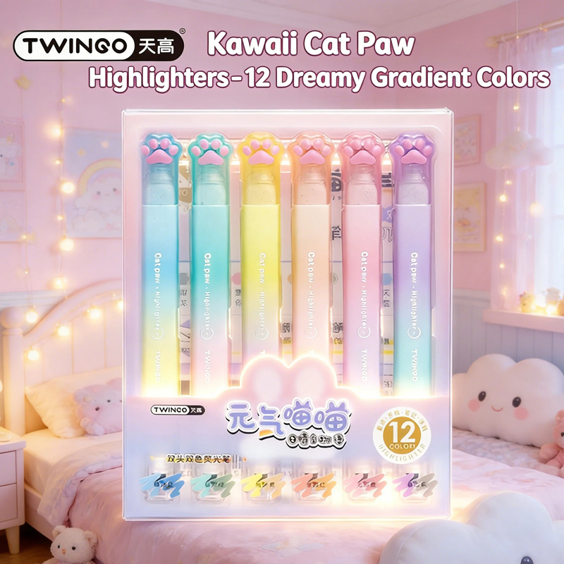 6Pcs Kawaii Highlighter Set Pa - Highlighter Set Pastel 评论和价格