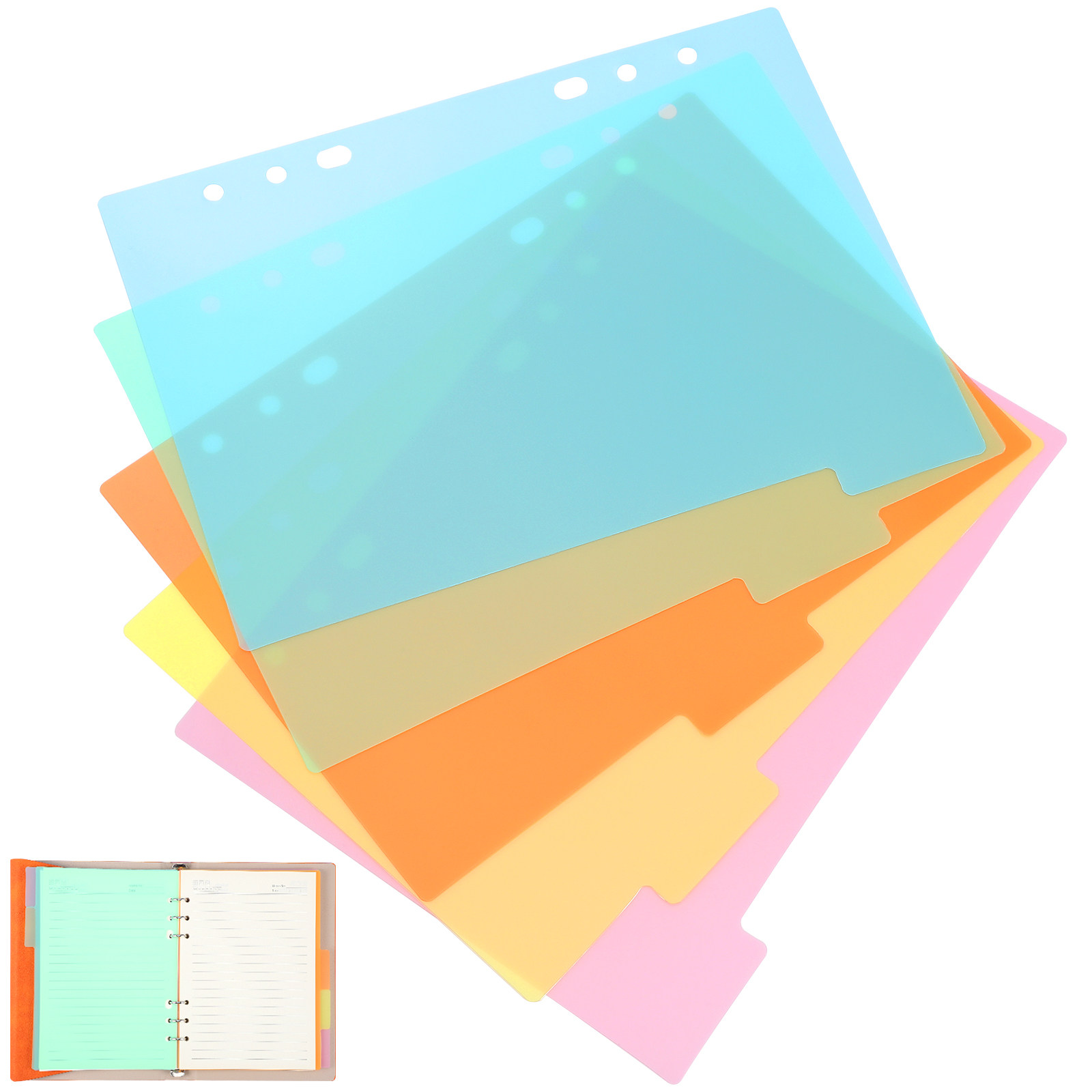 10Pcs Smooth Flexible Plastic  - Index Tab Divider 评论和价格