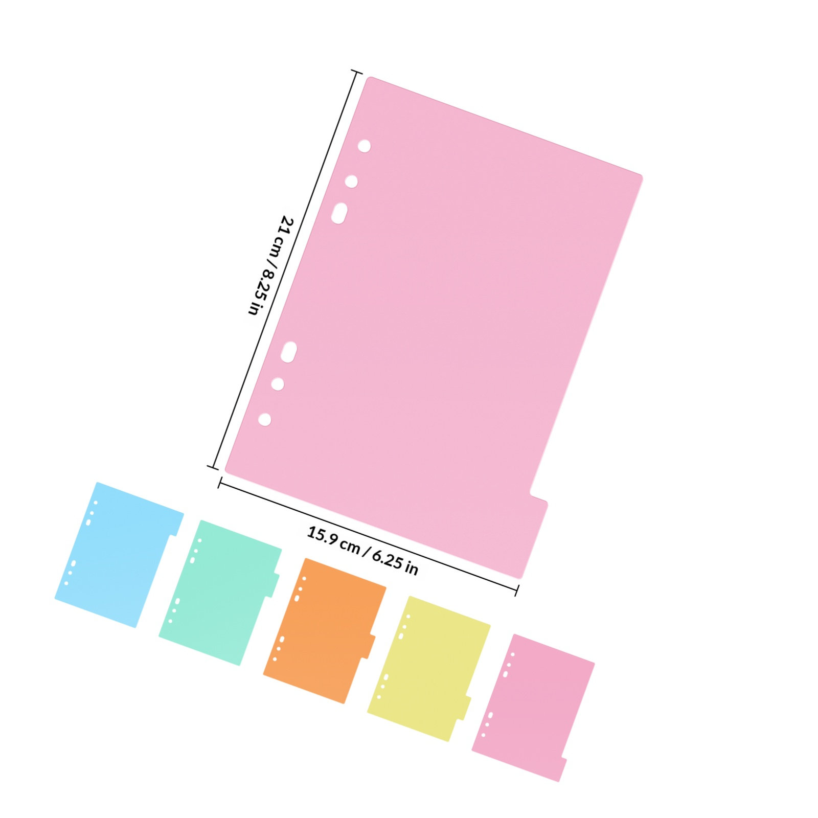 10Pcs Smooth Flexible Plastic  - Index Tab Divider 评论和价格