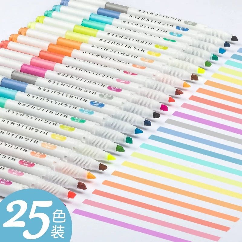 25 Colors ZhiPai Highlighters  - Highlighter Set Pastel 评论和价格