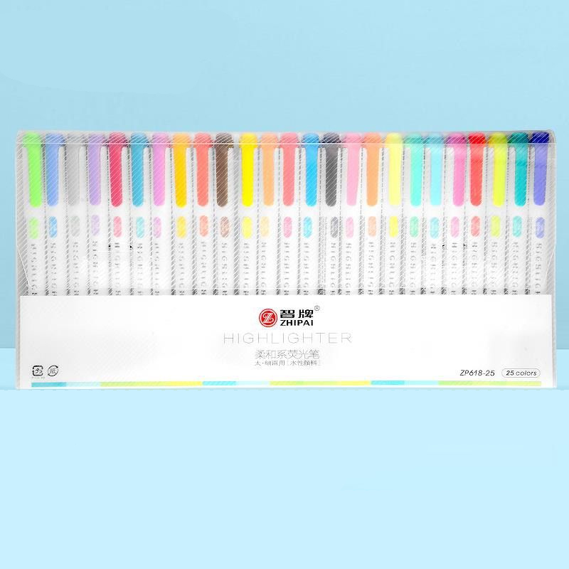 25 Colors ZhiPai Highlighters  - Highlighter Set Pastel 评论和价格